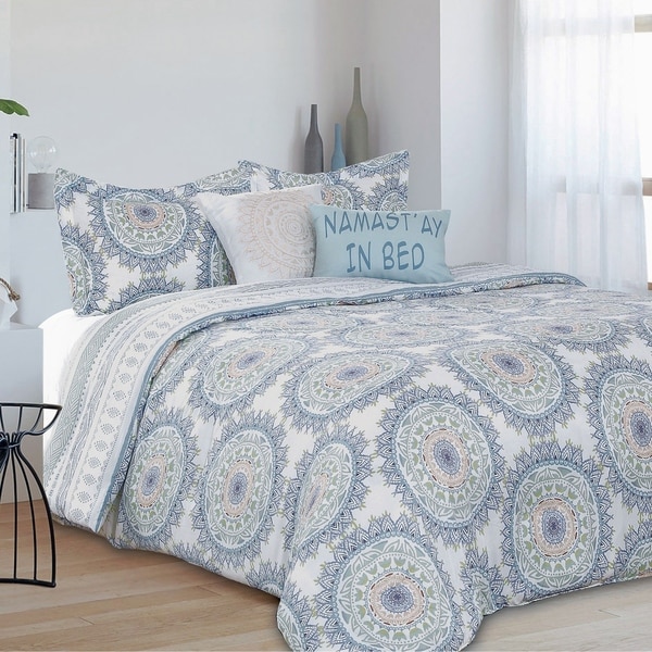 Skye Boho Medallion Reversible 5 Piece Comforter Set