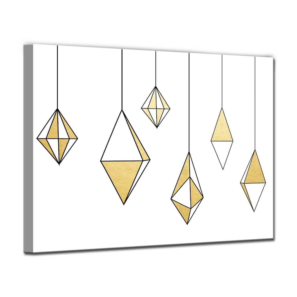 Ready2HangArt 'Glam Dangles' Wrapped Canvas Christmas Wall Art