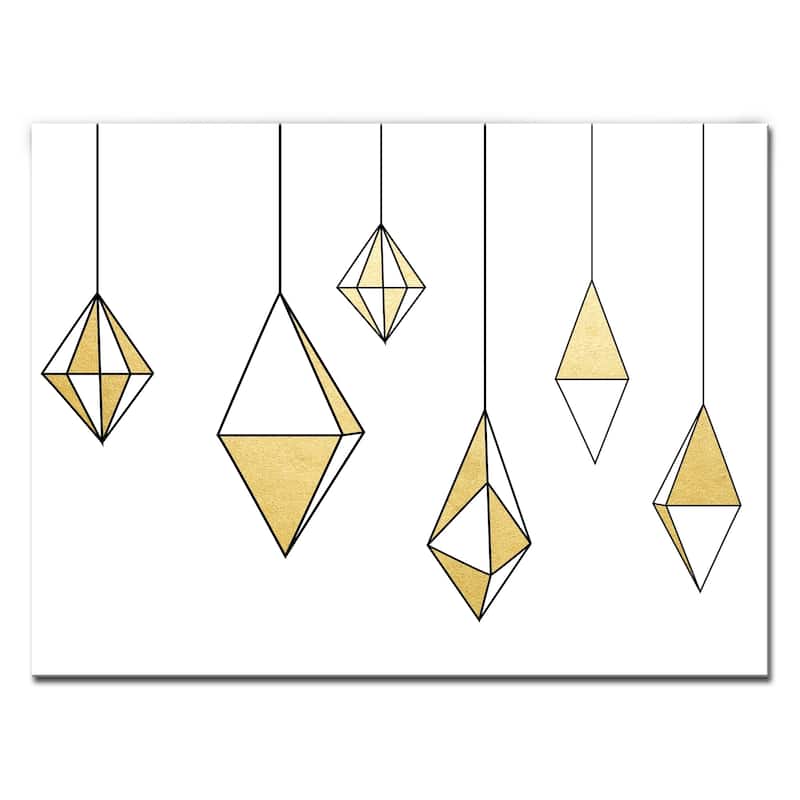 Ready2HangArt 'Glam Dangles' Wrapped Canvas Christmas Wall Art