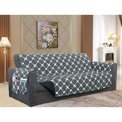 Elegant Comfort 2-Tone Bloomingdale Pattern Quilted Loveseat Furniture Protector