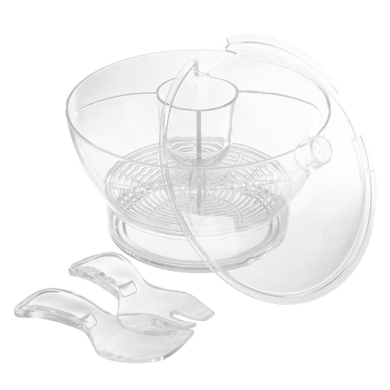 Ice Bowl-Large Cold Server with Lid, Dip Bowl, Serving Utensils, Dividers, and Ice Compartment by Classic Cuisine