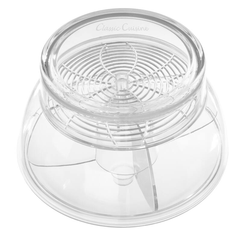 Ice Bowl-Large Cold Server with Lid, Dip Bowl, Serving Utensils, Dividers, and Ice Compartment by Classic Cuisine