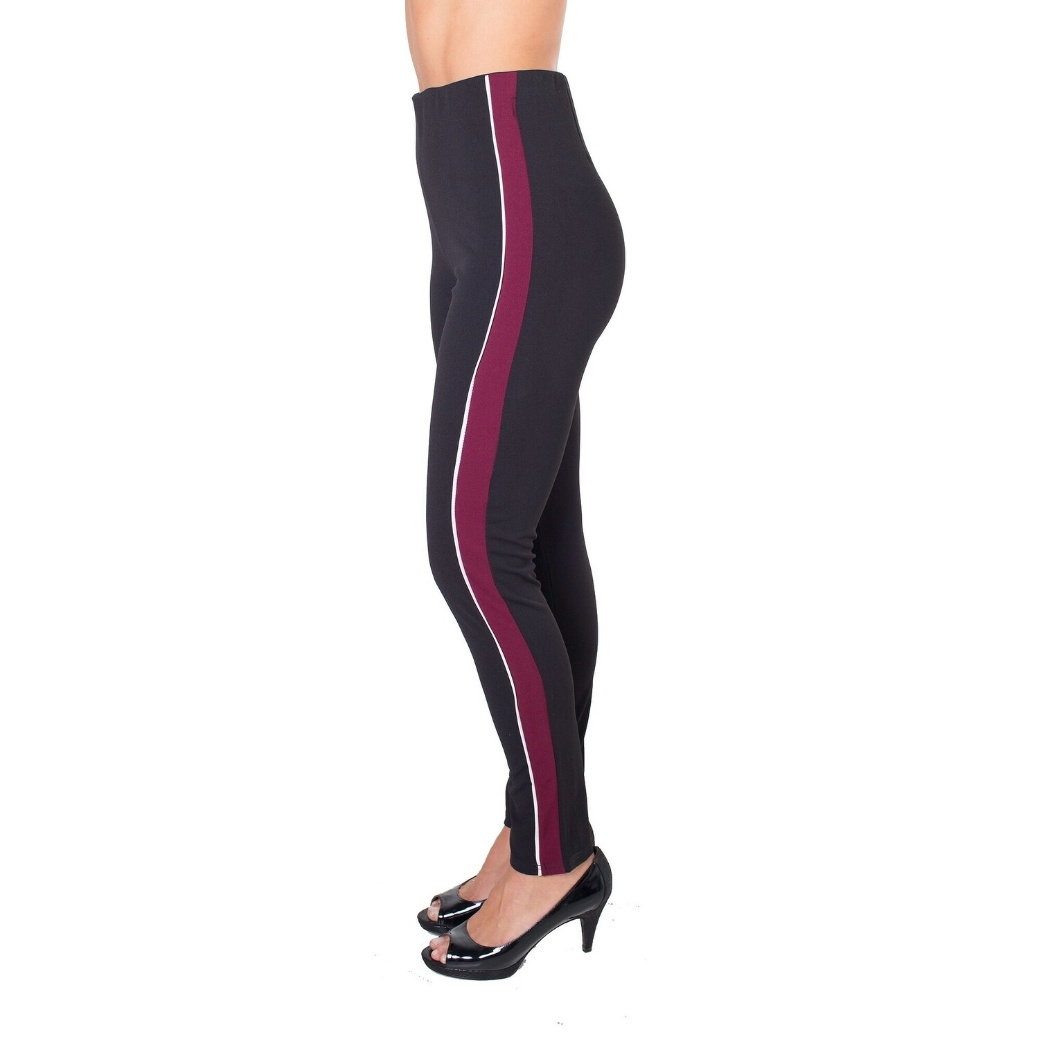 ladies side stripe leggings