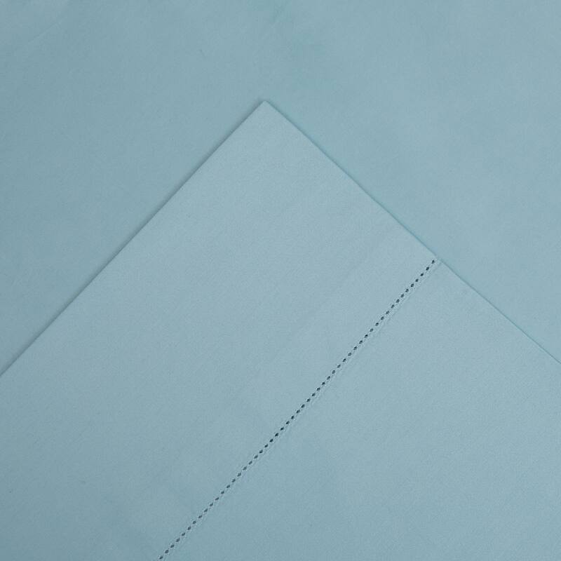 Pointehaven 525 Thread Count 100% Long Staple Cotton Sateen Super Soft Pillow cases - Standard Pillow cases - Sterling blue