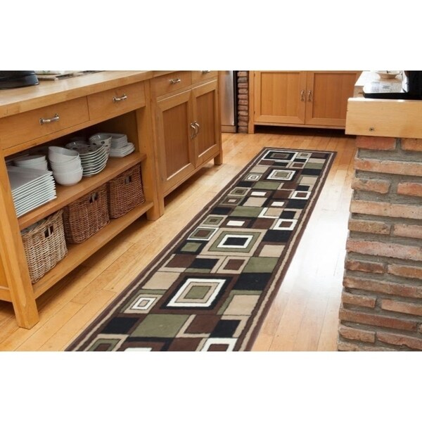 Karyn Brown/Beige Indoor Area Rug - 2' x 7'