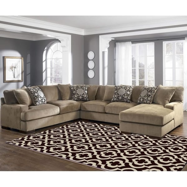 Mirror Rehash Brown Area Rug - 5' x 7'