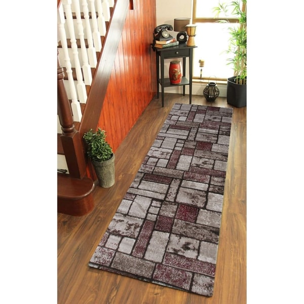 Giuliana Dusty Brick Area Rug F 7513 Red-Brown 3' x 8' - 3' x 8'