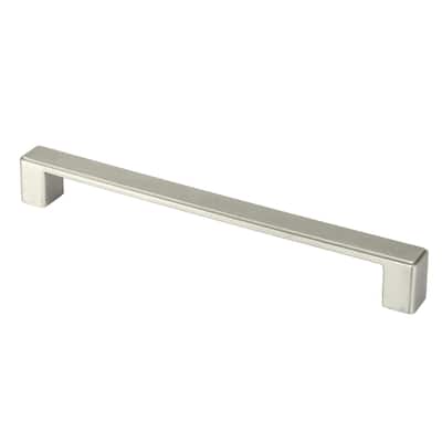 Contemporary 8-3/8-inch Nepoli Stainless Steel Brushed Nickel Finish Square Cabinet Bar Pull Handle (Case of 4)