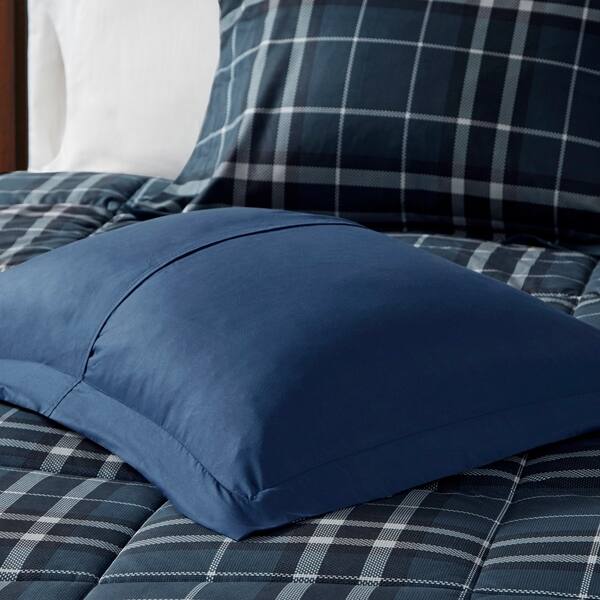 Shop Woolrich Flint Navy Cozyspun Down Alternative Comforter 3