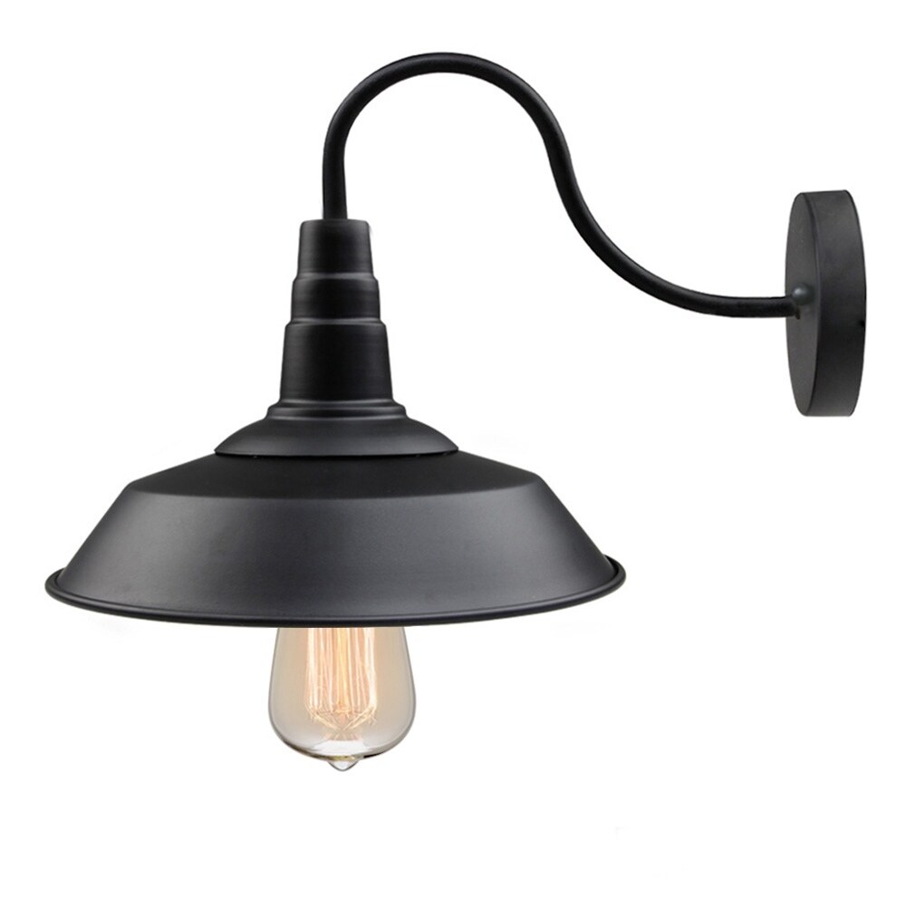 Shop Lnc Black Gooseneck Wall Sconces Barn Warehouse Farmhouse
