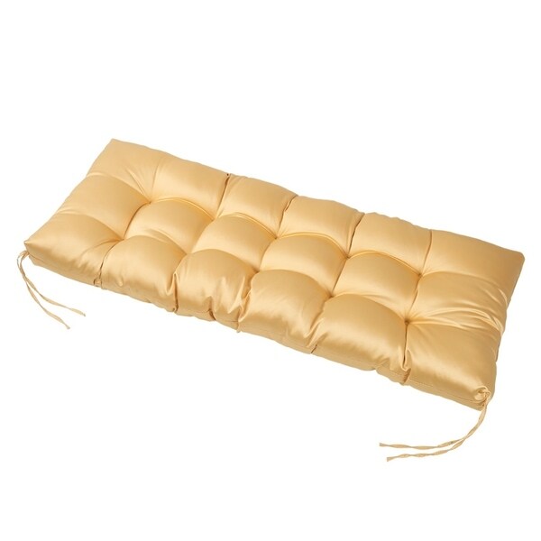 Shop LNC Tufted Indoor Seat Cushions Chair Cushion Bench Cushion Yellow