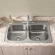 preview thumbnail 2 of 1, American Standard Colony 33x22 Double Bowl Stainless Steel Kitchen Sink