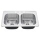 preview thumbnail 1 of 1, American Standard Colony 33x22 Double Bowl Stainless Steel Kitchen Sink