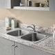 preview thumbnail 3 of 1, American Standard Colony 33x22 Double Bowl Stainless Steel Kitchen Sink