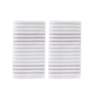 SKL Home Tie Dye Stripe 2 Pc Hand Towel Set in Gray