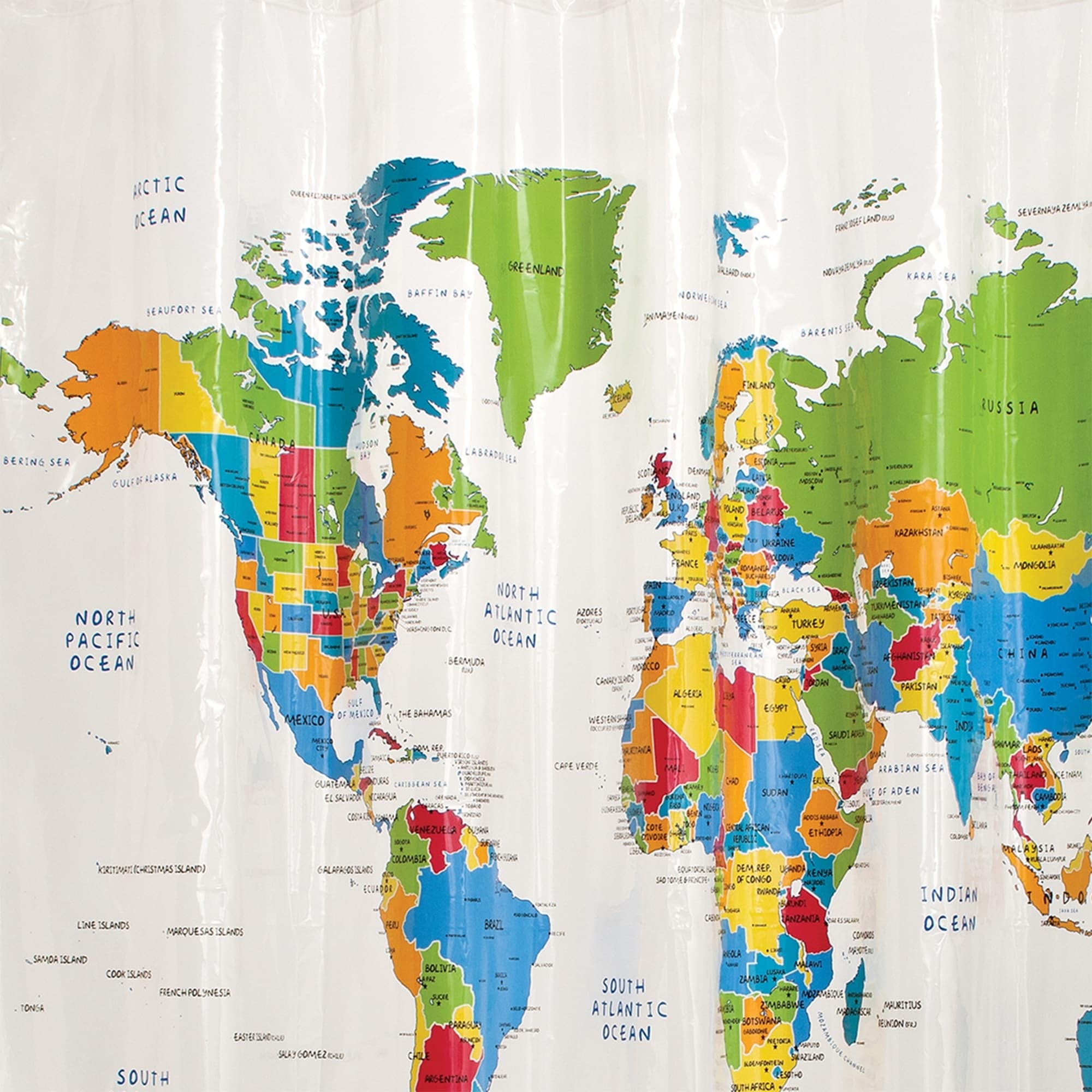 Shop Skl Home World Map Shower Curtain On Sale Free Shipping