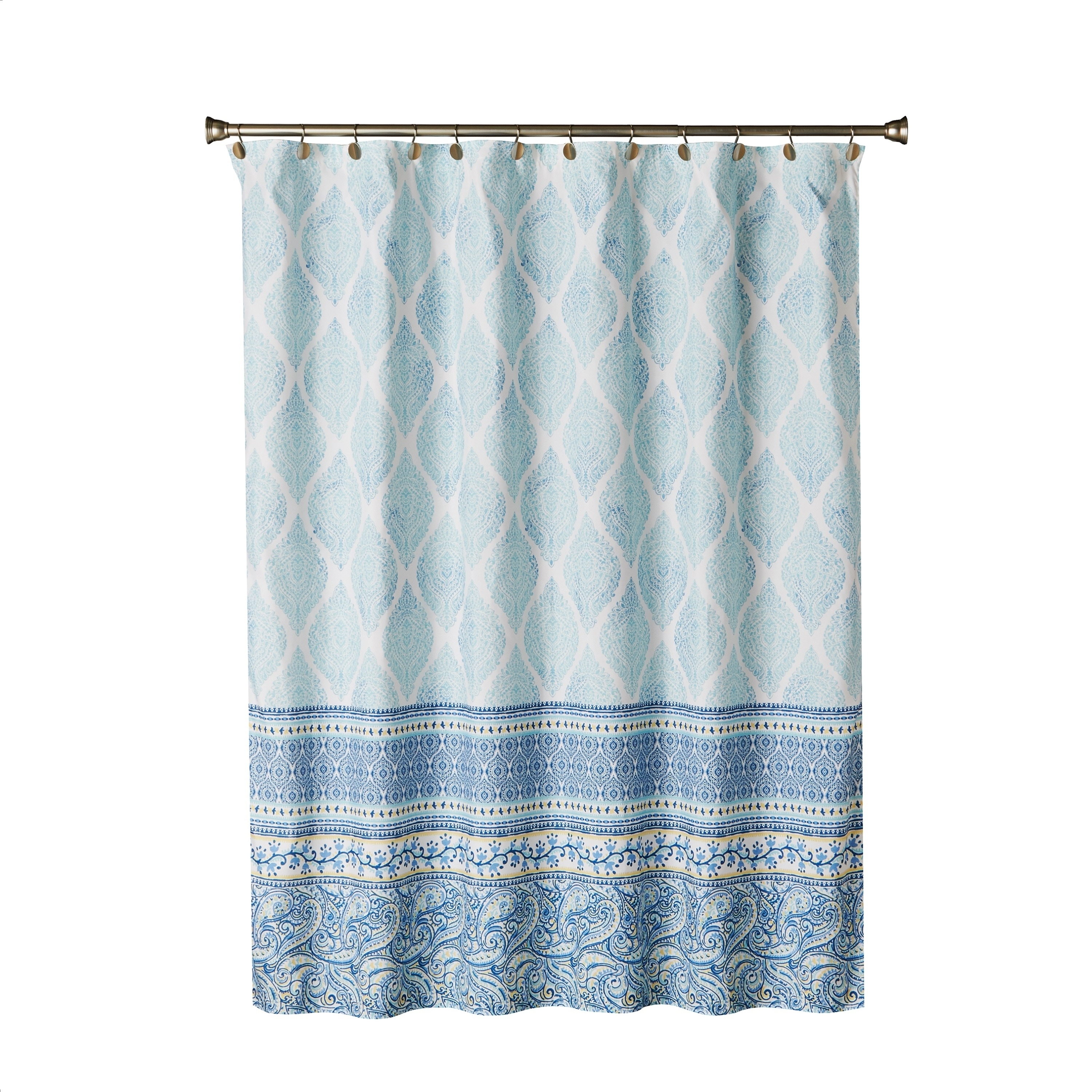 windsor cotton paisley shower curtain