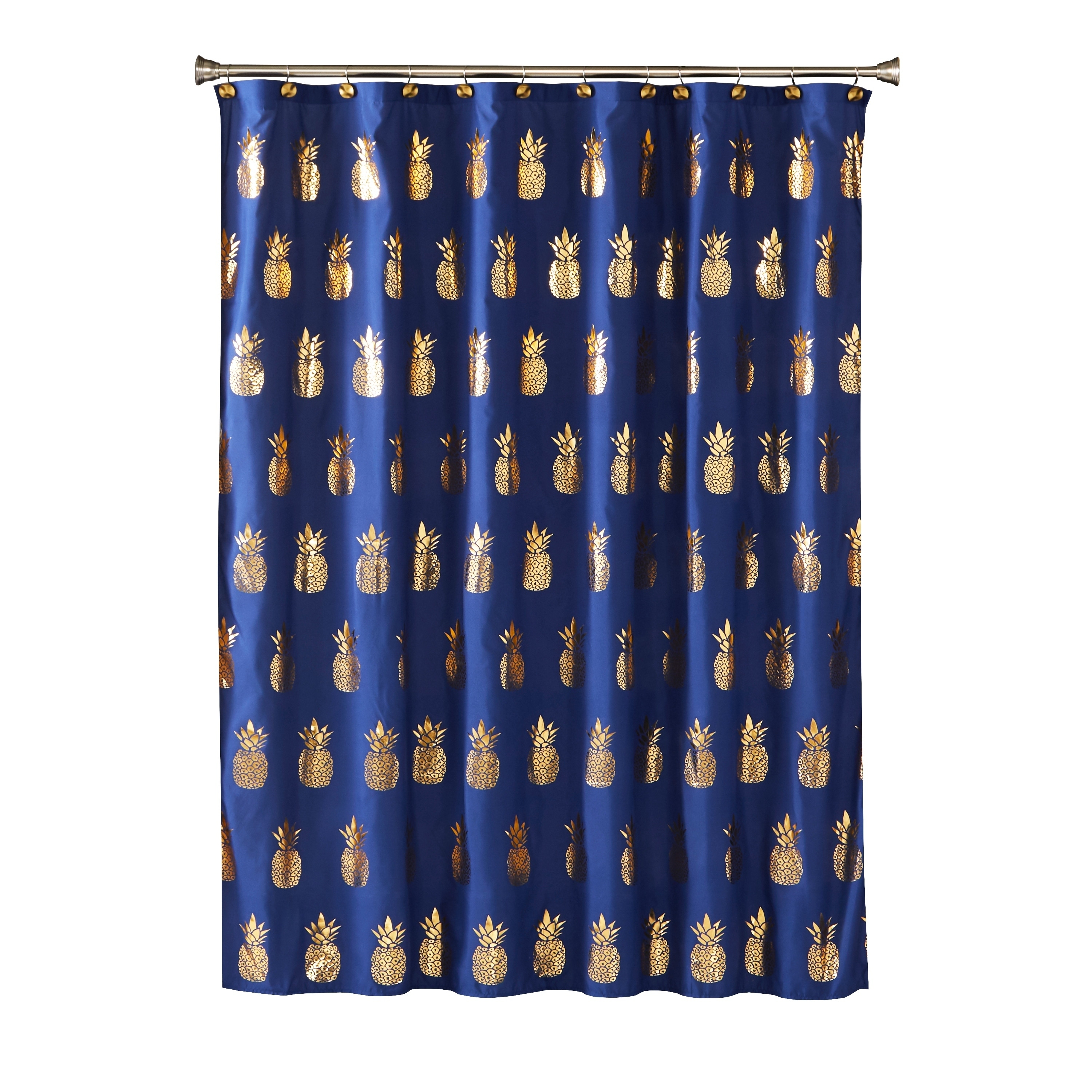 Shop Skl Home Gilded Pineapple Shower Curtain Free Shipping On