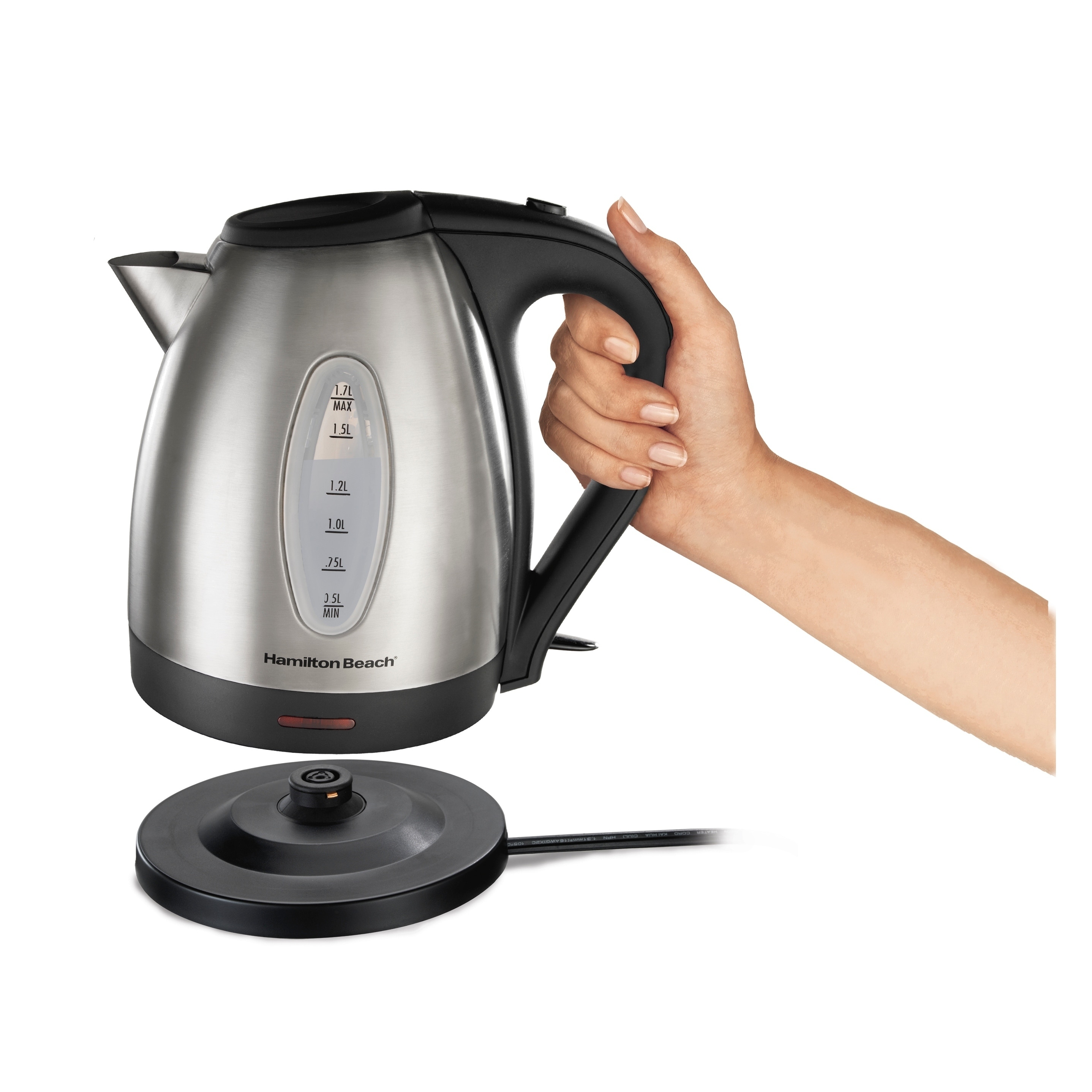 Elite Gourmet 1.2L Cool-Touch SS Electric Kette 