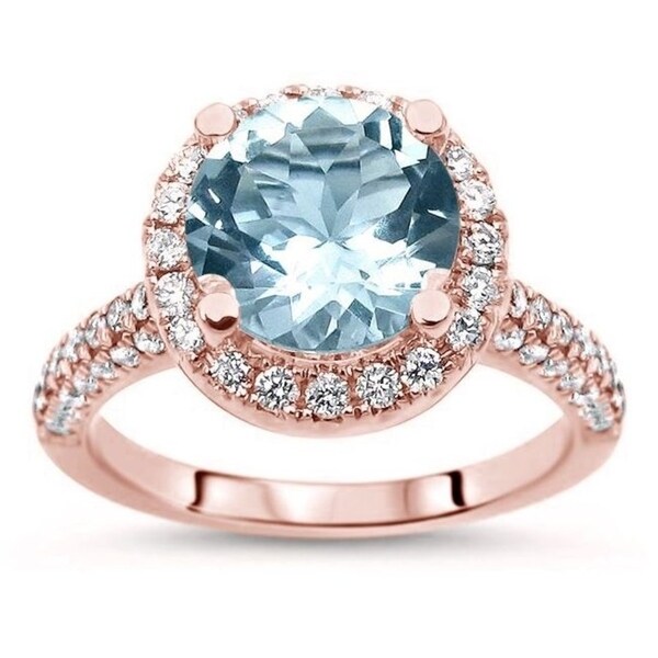 overstock rose gold engagement rings