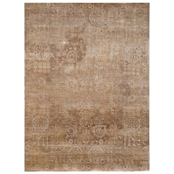Handmade Mahi Tabriz Wool Rug (India) - 4' x 6'1