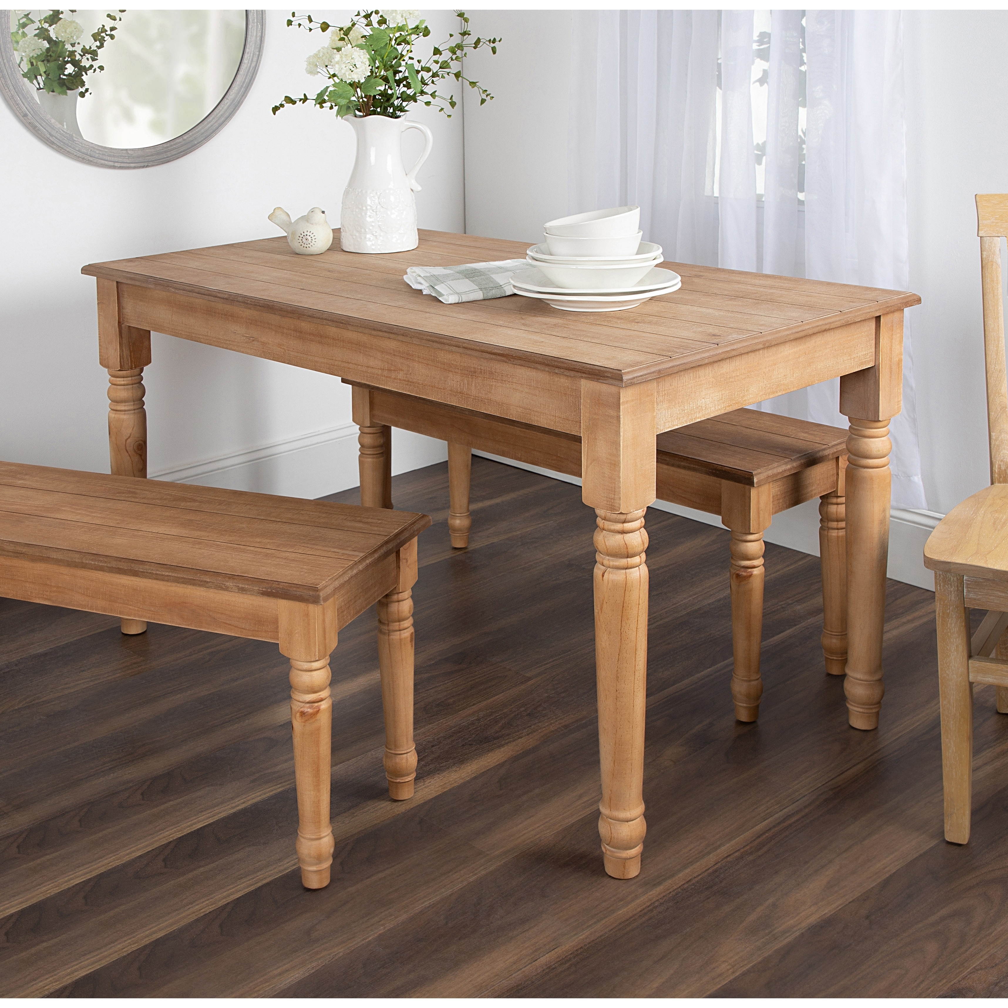 Kate And Laurel Cates Wood Farmhouse Dining Table 54x30x30 Overstock 25457721 White