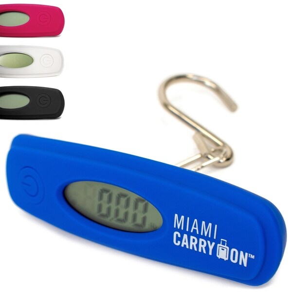 Miami CarryOn Digital Hanging Luggage Scale 110Lbs Hook Travel Scale