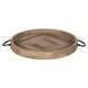 Kate and Laurel Marmora Wood/Metal 18-inch Round Tray - Thumbnail 2