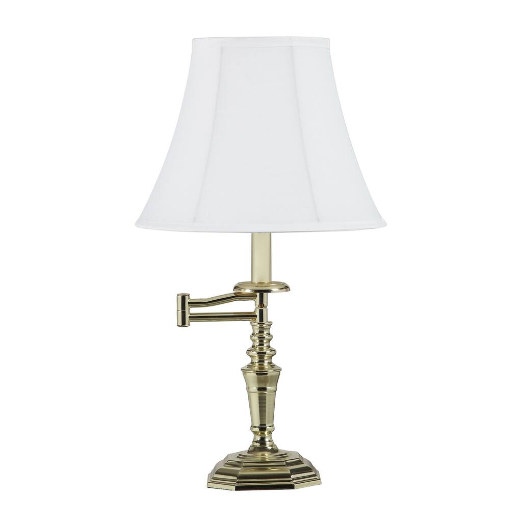 22.5 In. Dalia Traditional Gold Swing Arm Table Lamp