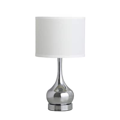 18.75 In. Corrine Modern Silver Mid Century Table Lamp