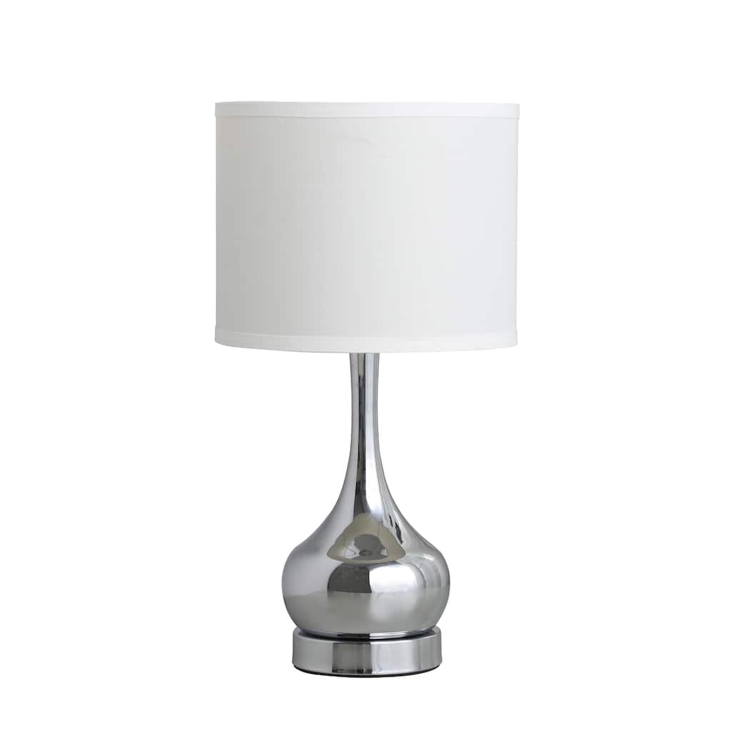 18.75 In. Corrine Modern Silver Mid Century Table Lamp