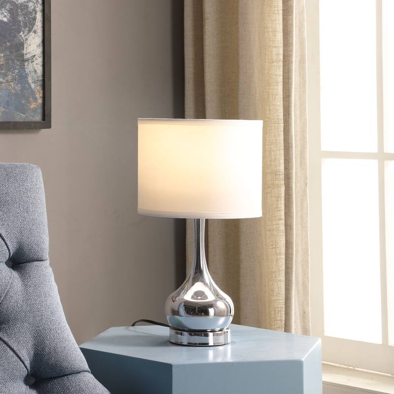 18.75 In. Corrine Modern Silver Mid Century Table Lamp