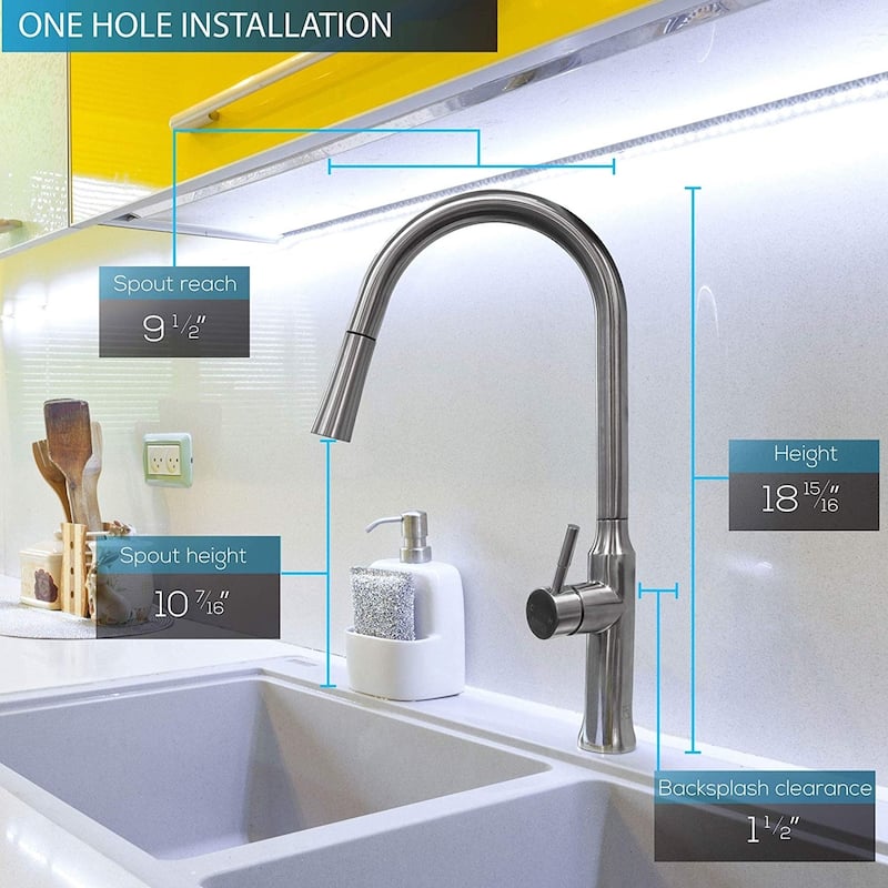 Esther 304 Stainless Steel Kitchen Sink Faucet