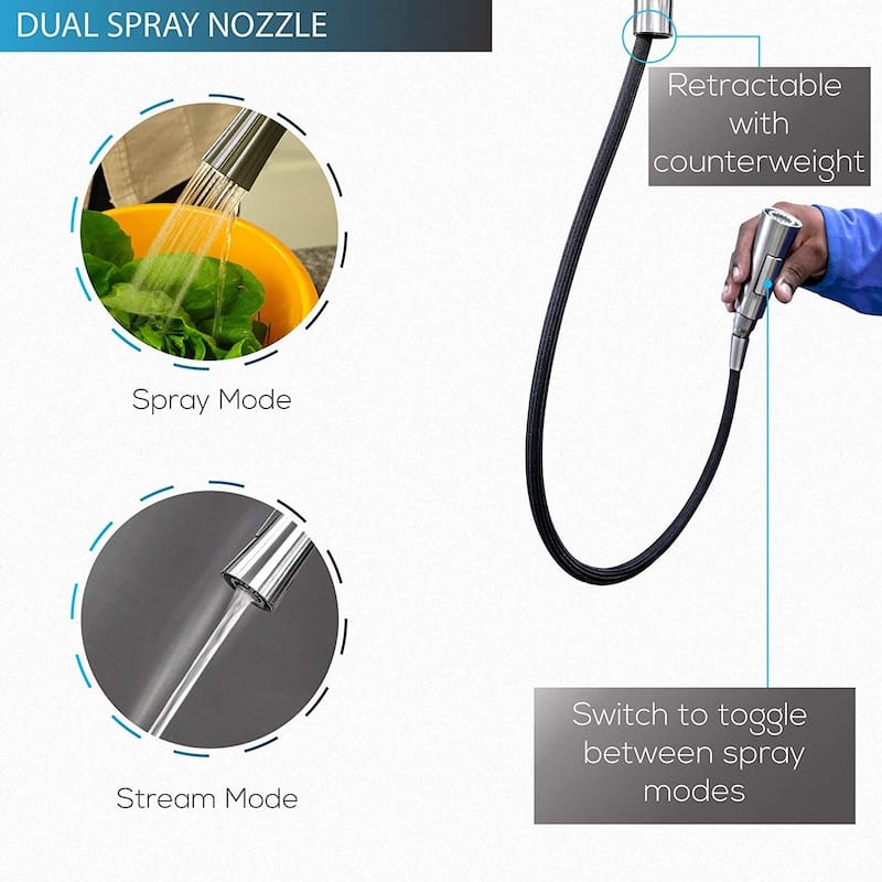 Esther 304 Stainless Steel Kitchen Sink Faucet
