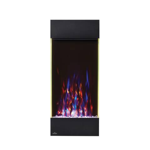 Allure 38-inch Vertical Wall Mount Electric Fireplace with Remote Control