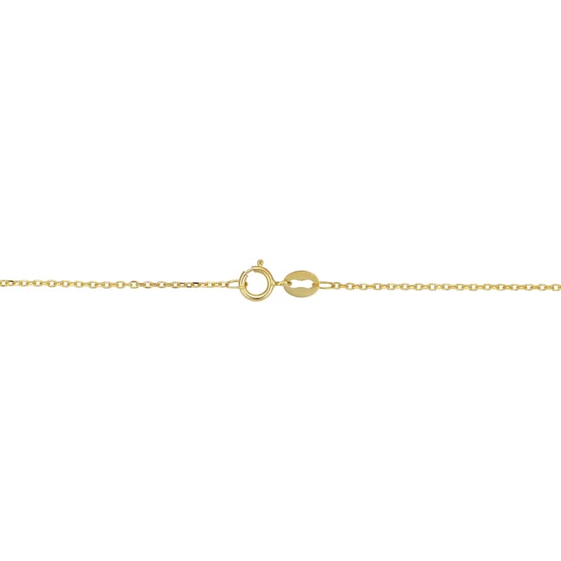 14k Yellow Gold Love Knot Pendant Necklace (16.5 inch)