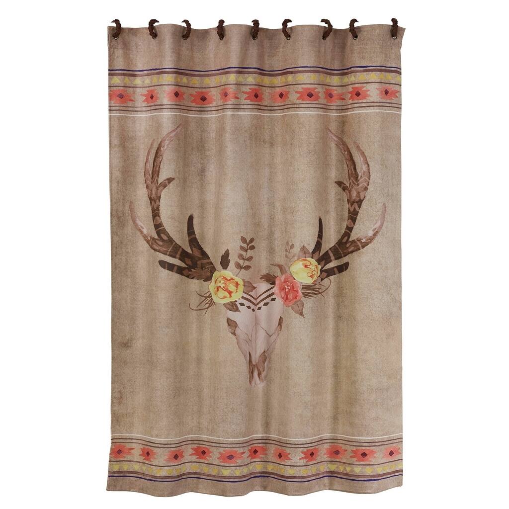 Paseo Road by Hiend Accents Desert Skull Shower Curtain, 72" x 72", 1PC