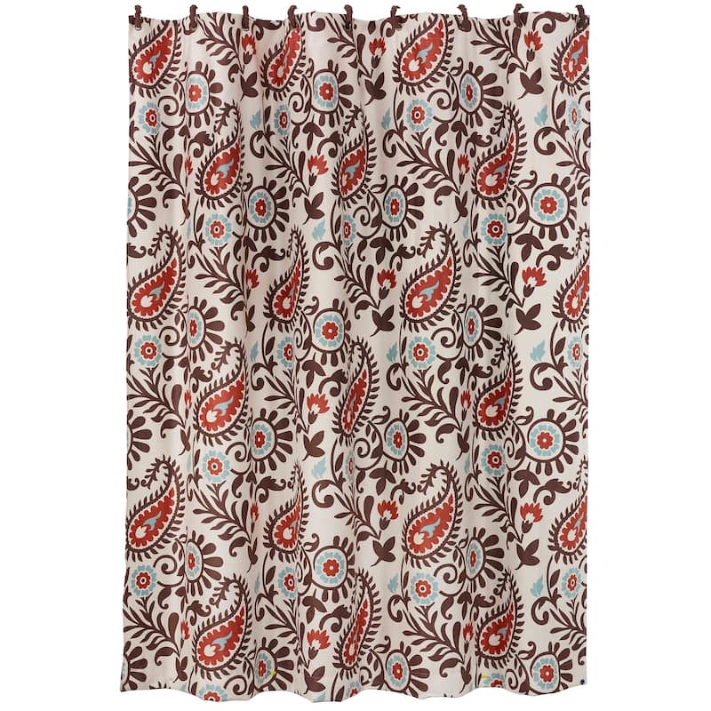 Paseo Road by Hiend Accents Rebecca Paisley Shower Curtain, 72" x 72", 1PC