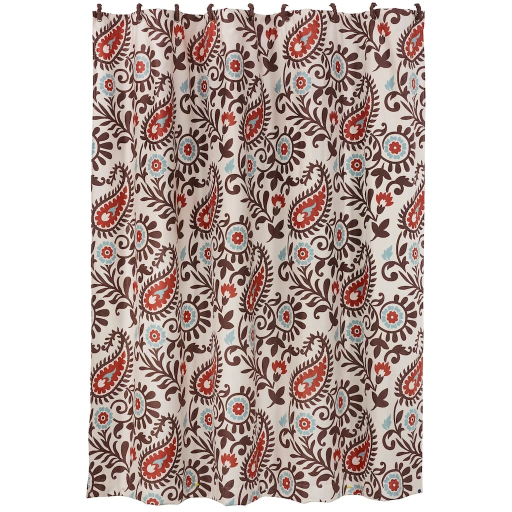 Paseo Road by Hiend Accents Rebecca Paisley Shower Curtain, 72" x 72", 1PC