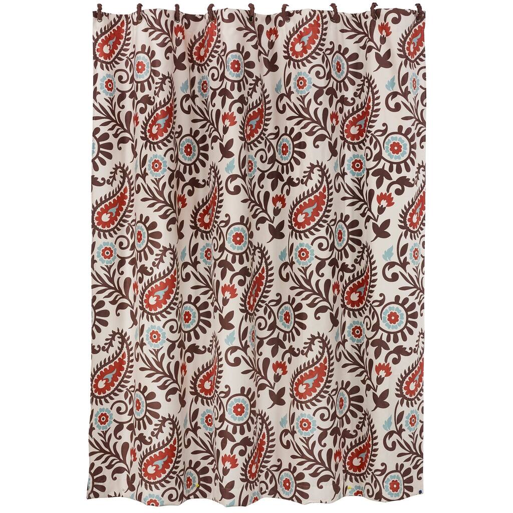 Paseo Road by Hiend Accents Rebecca Paisley Shower Curtain, 72" x 72", 1PC