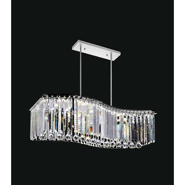 28 LED Light Chandelier with Chrome Finish - Chandeliers For Bedrooms by Overstock.com