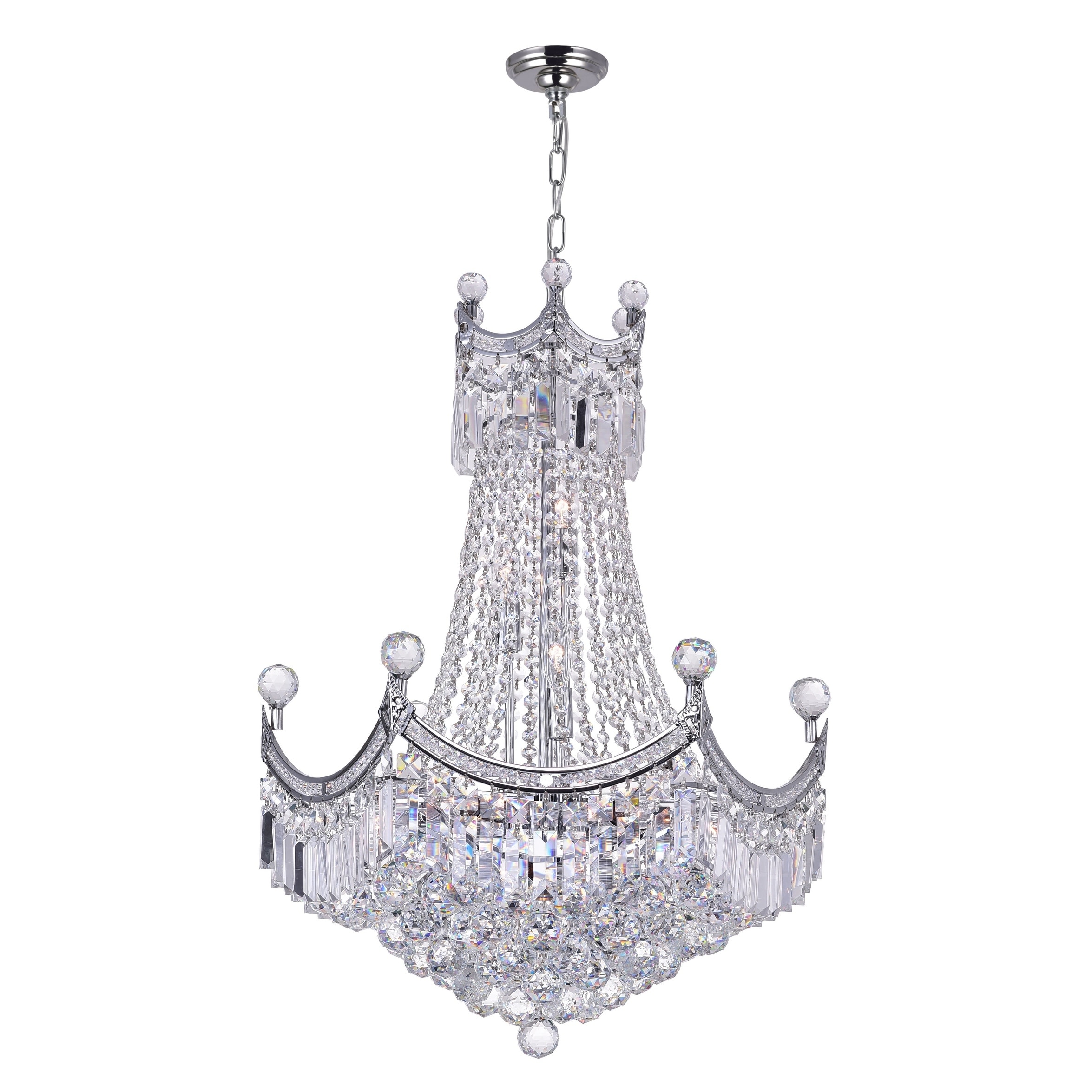 Gracewood Hollow Guiro 11-light Chandelier with Chrome Finish - Chandeliers For Bedrooms by Overstock.com