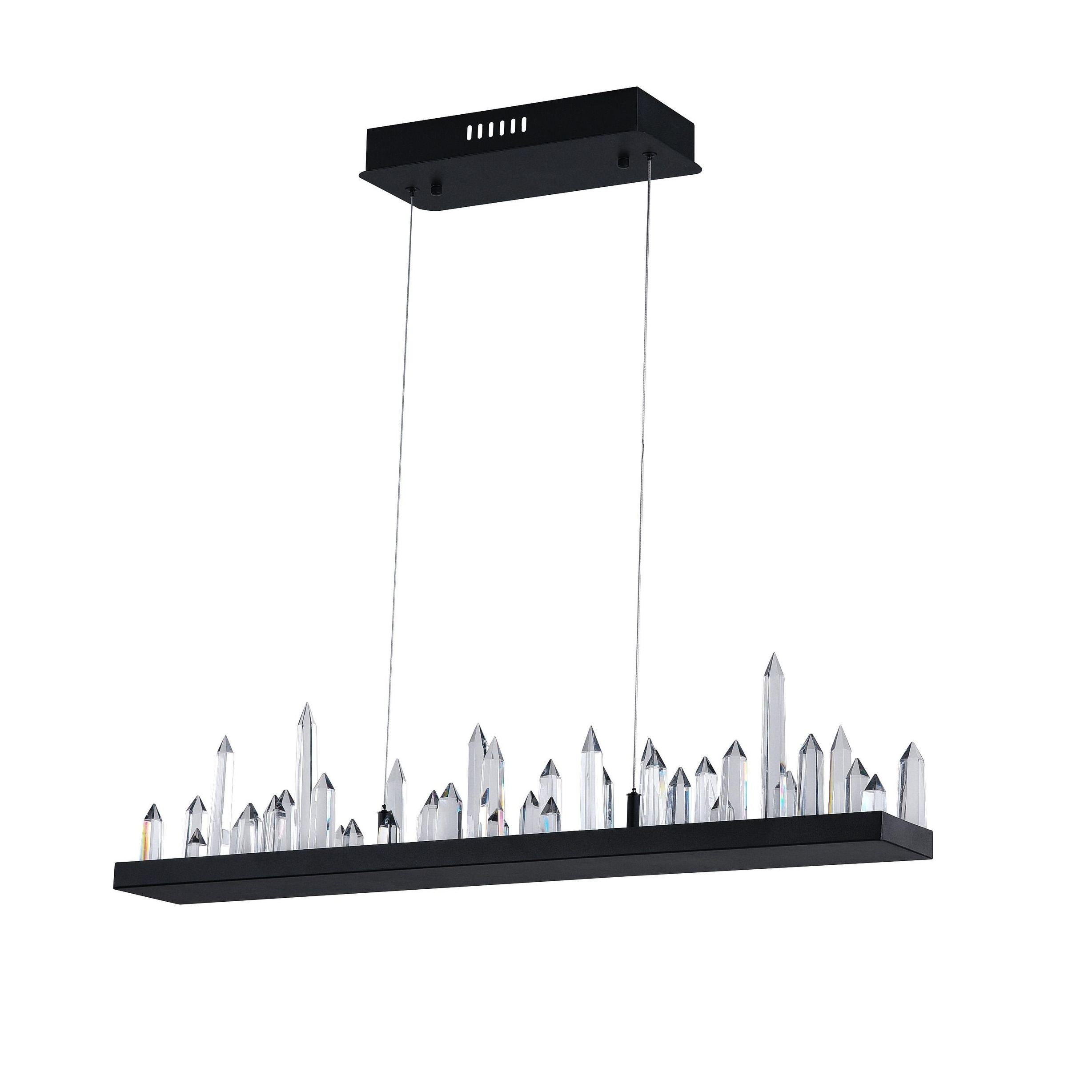 Strick & Bolton Kraja Black LED Chandelier - Chandeliers For Bedrooms by Overstock.com