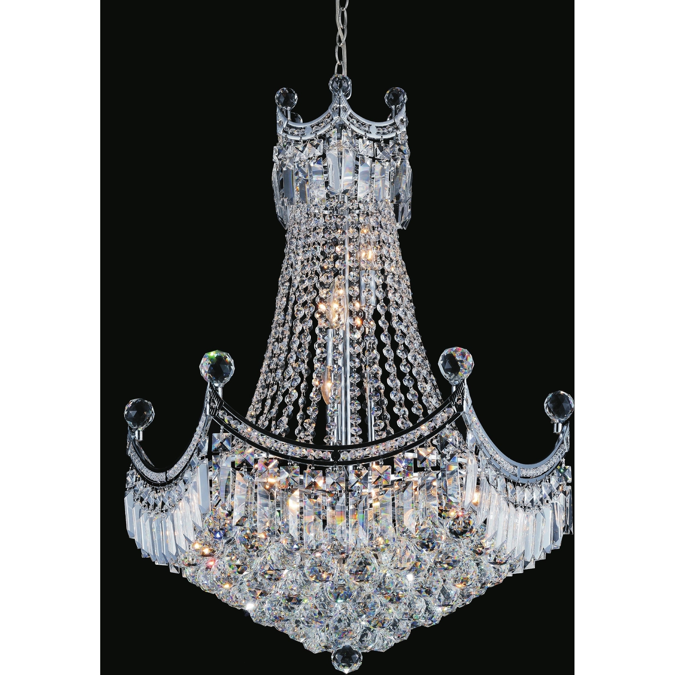 Gracewood Hollow Guiro 11-light Chandelier with Chrome Finish - Chandeliers For Bedrooms by Overstock.com