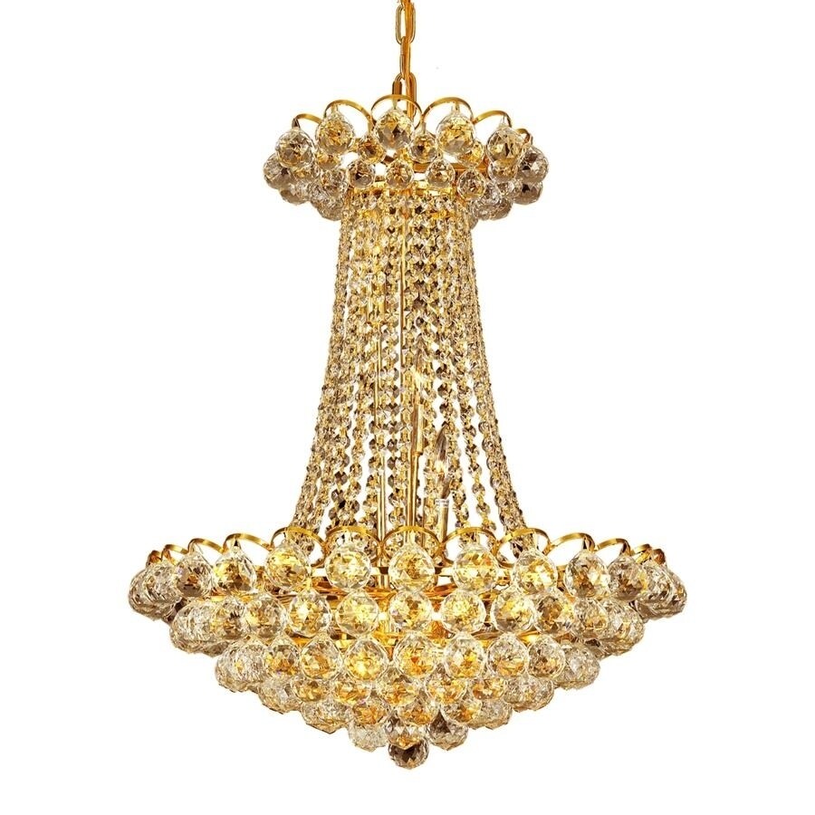 11 Light Chandelier with Gold Finish - Chandeliers For Bedrooms by Overstock.com