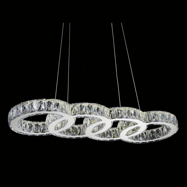 Silver Orchid Agnew LED-light Chandelier with Chrome Finish - Chandeliers For Bedrooms by Overstock.com