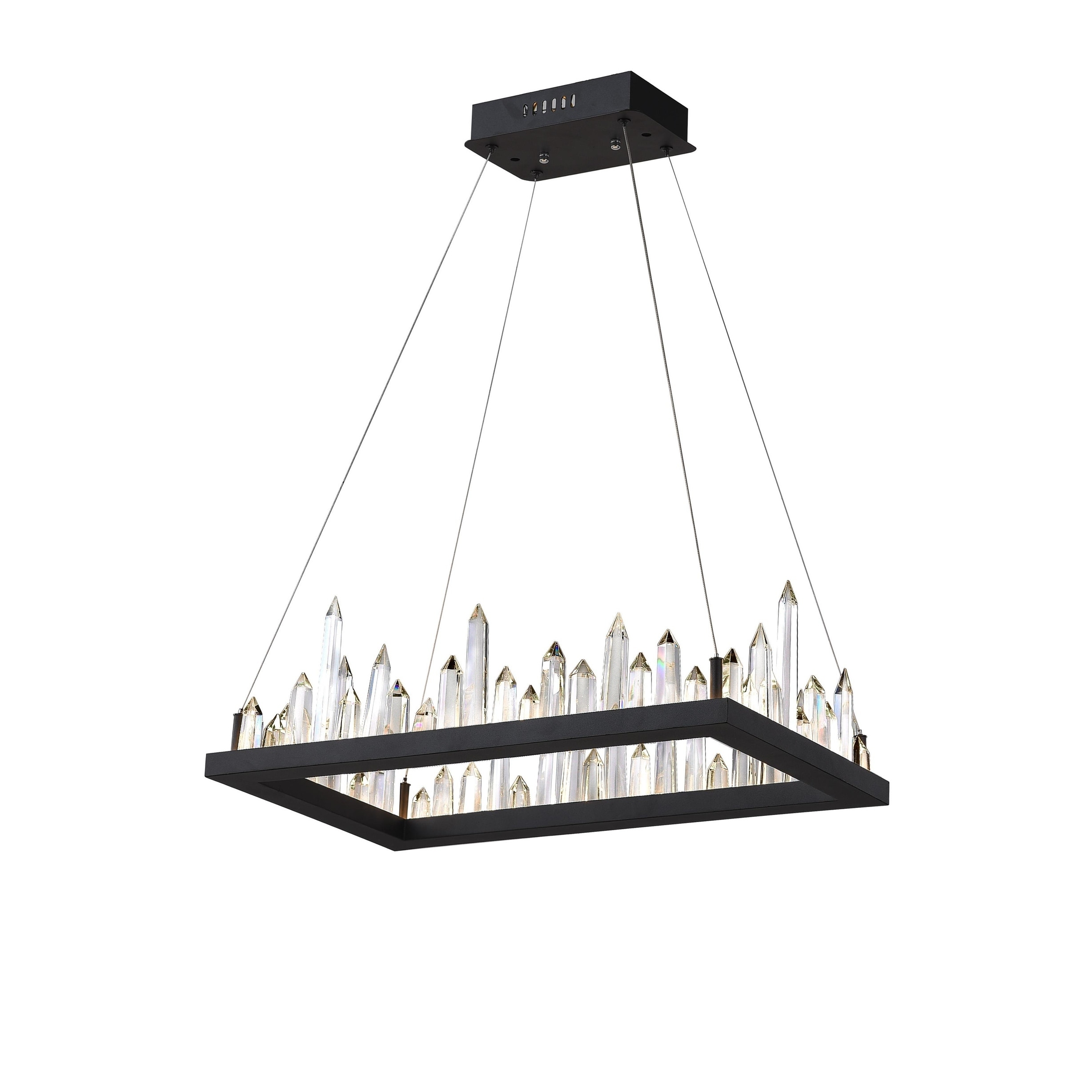 Strick & Bolton Kraja Black LED Chandelier - Chandeliers For Bedrooms by Overstock.com