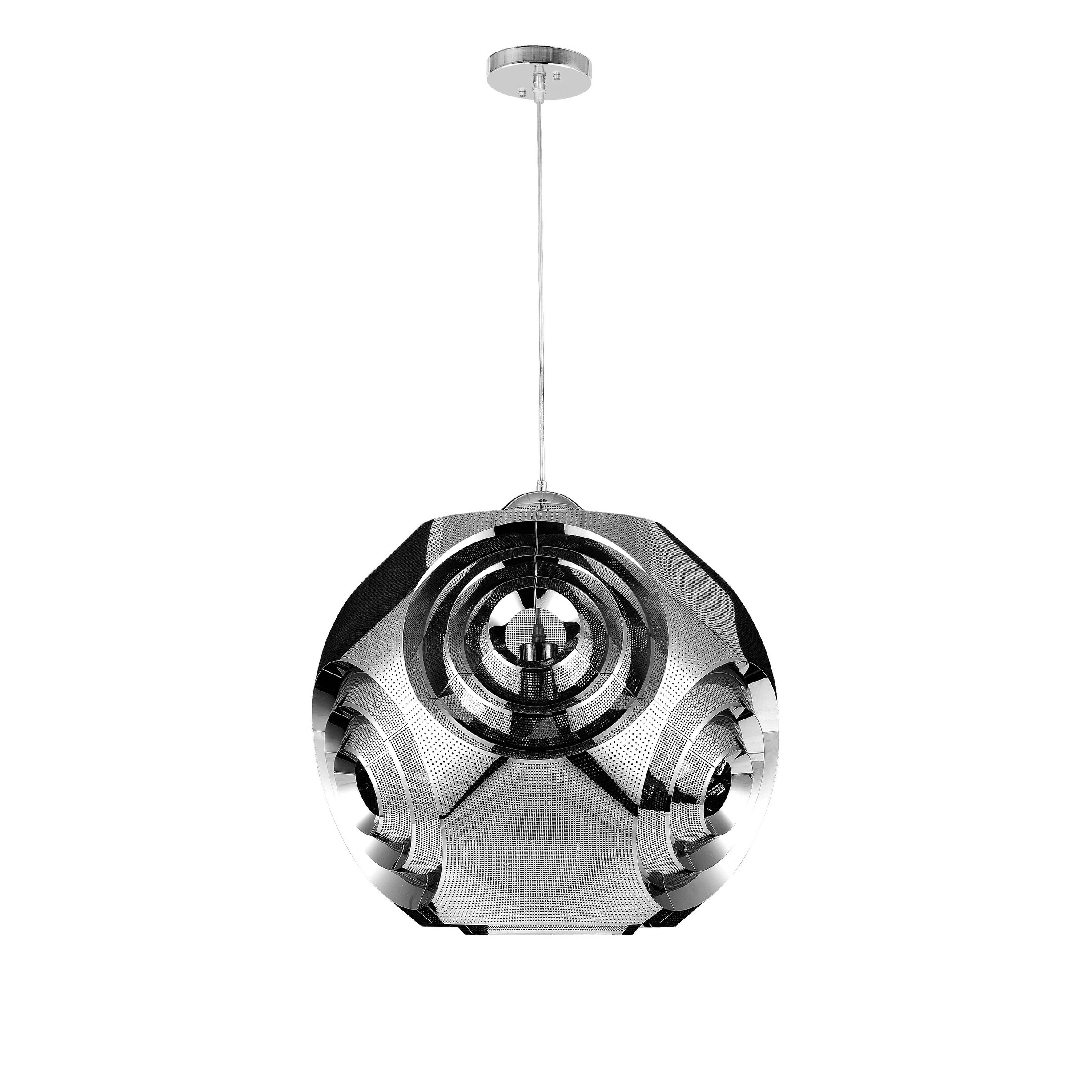Strick & Bolton Novacek Chrome-finished Pendant - Chandeliers For Bedrooms by Overstock.com