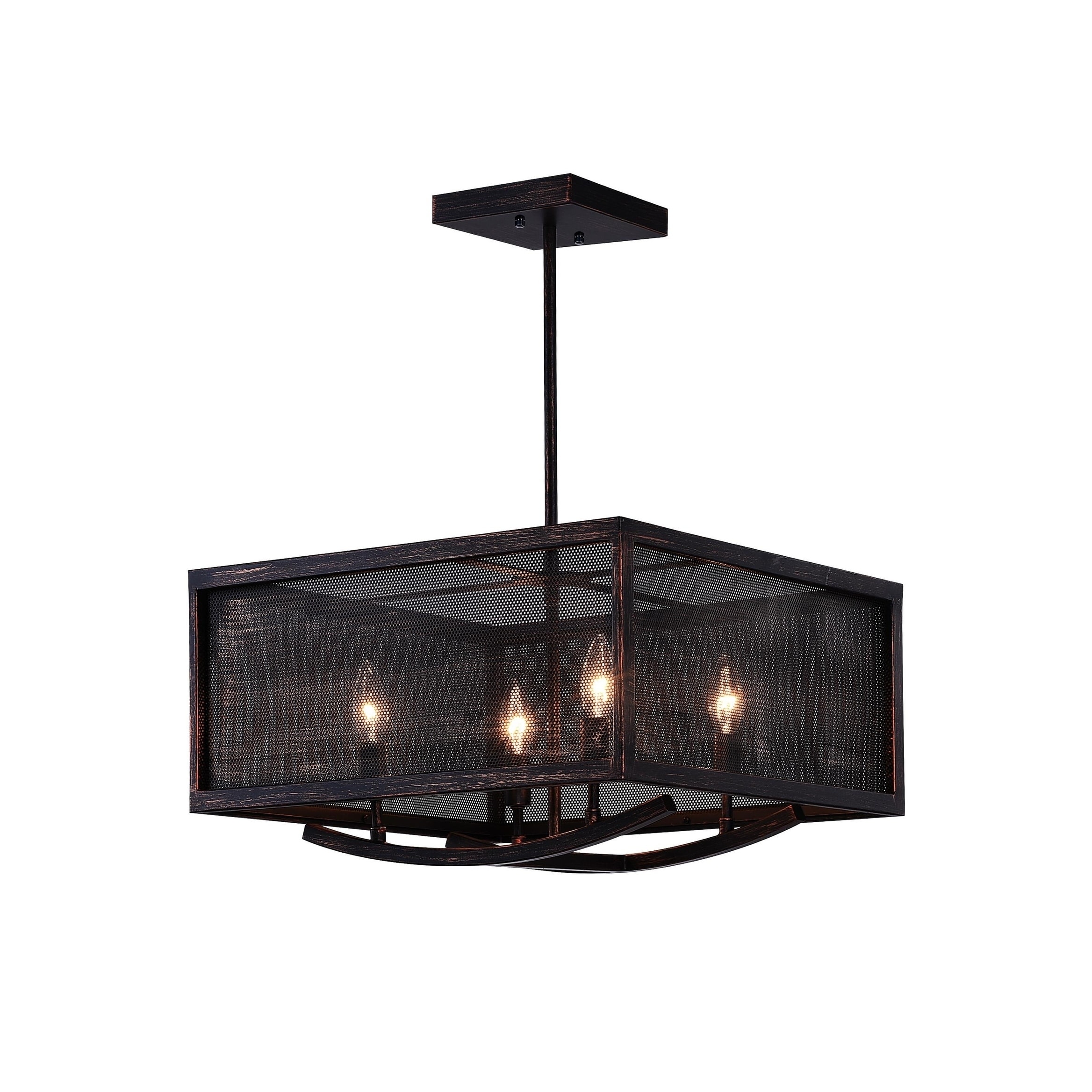 Carbon Loft Yael 4-light Chandelier with Antique Copper Finish - Chandeliers For Bedrooms by Overstock.com