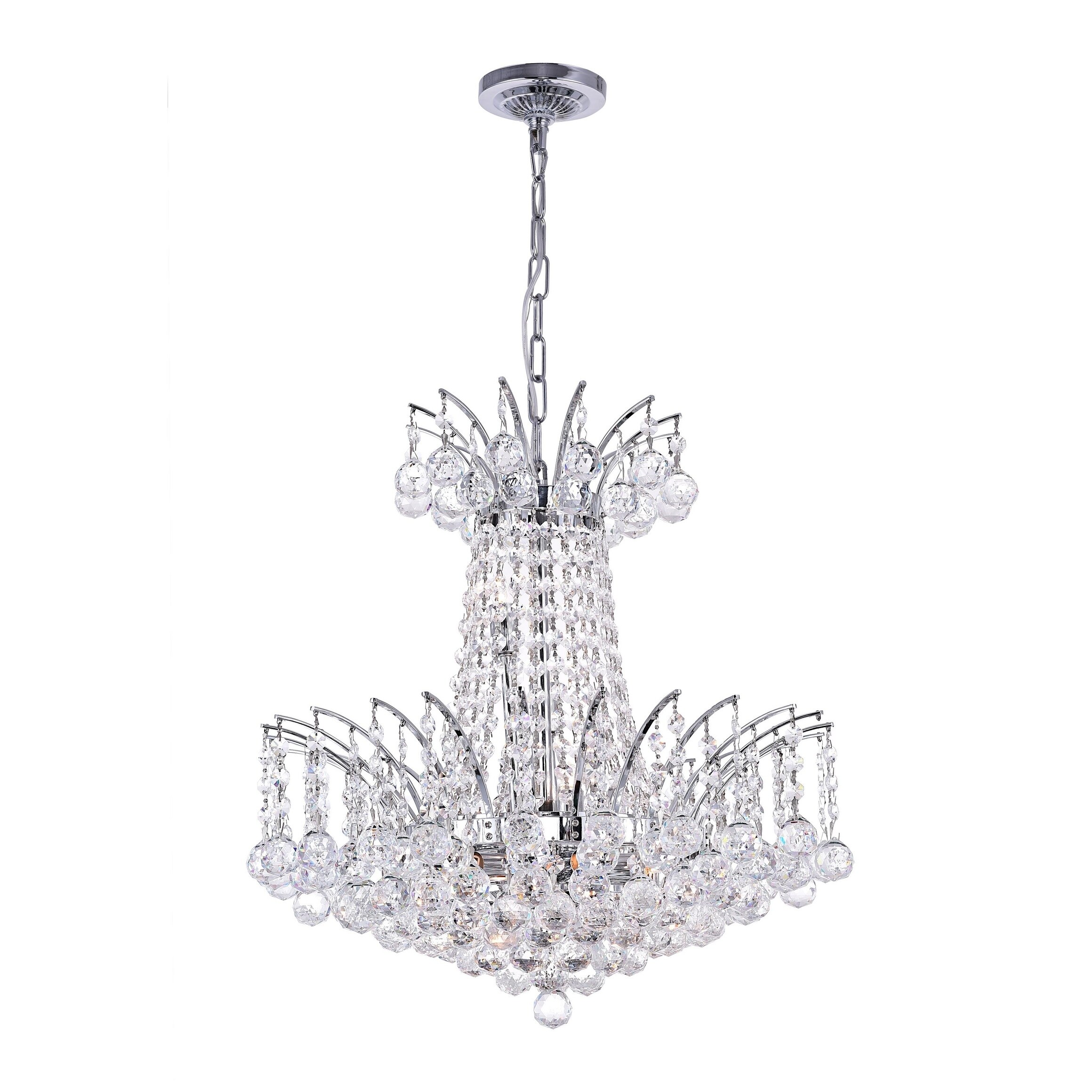 Gracewood Hollow Hien 11-light Chandelier with Chrome Finish - Chandeliers For Bedrooms by Overstock.com